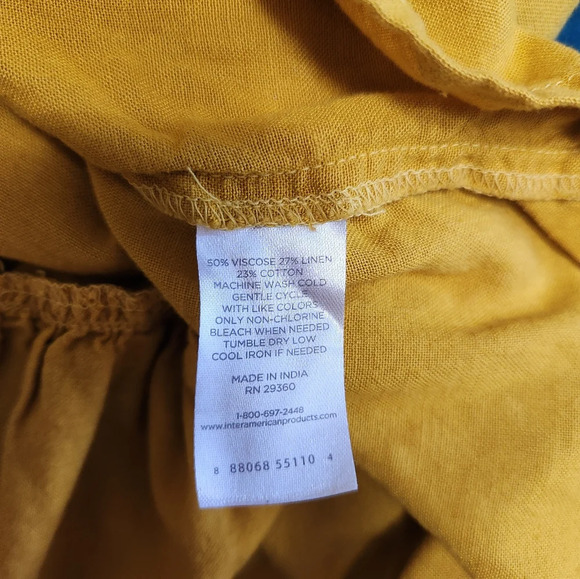 Yellow Dip tank top size medium - Picture 8 of 10